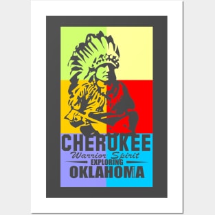 Cherokee Warrior Spirit T-Shirt Posters and Art